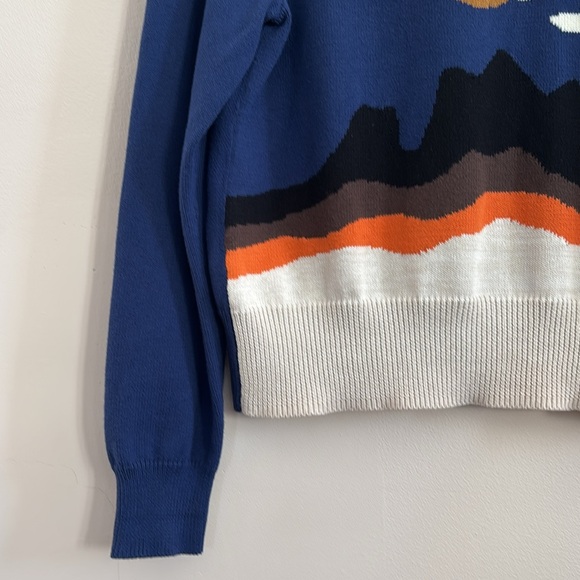 Coach 1941 Moonscape Crewneck Intarsia Sweater Sz L - Picture 4 of 9